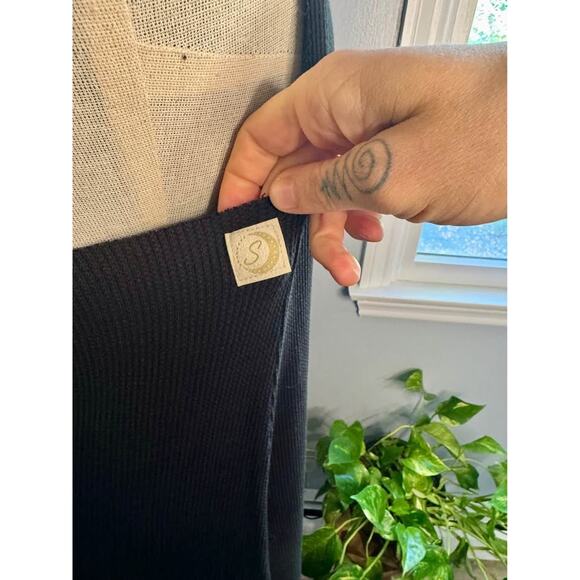 NWOT Sinew Moon Onyx Thermal Mexicali Blues Maxi Dress. Never worn - Picture 6 of 8